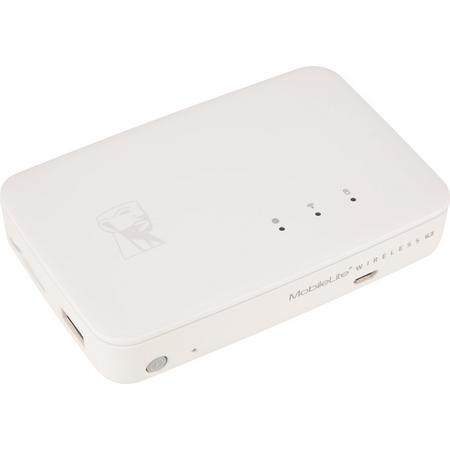 Kingston MobileLite Wireless G3 USB 2.0/Wi-Fi/Ethernet Wit geheugenkaartlezer
