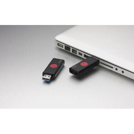Kingston Technology DataTraveler 106 256GB 3.0 (3.1 Gen 1) USB-Type-A-aansluiting Zwart, Rood USB flash drive