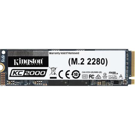 Kingston Technology KC2000 internal solid state drive M.2 250 GB PCI Express 3.0 3D TLC NVMe