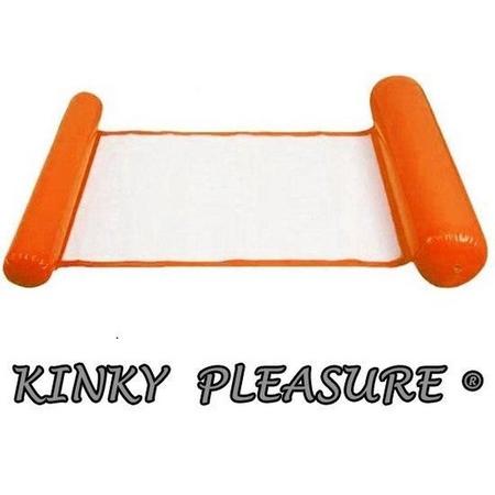 Kinky Pleasure - Opblaasbare Hangmat - Water Pret - Orange - 128x80cm