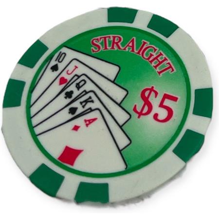 Kinky Pleasure Poker Chips 10 Stuks Straight 5$ MP027-012