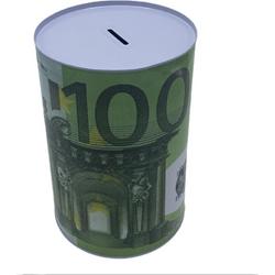 Spaarpot 100 euro biljet - 22,5 cm hoog - Dia 15cm