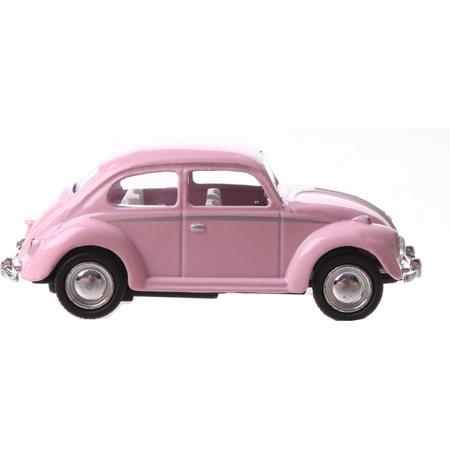 Kinsmart Auto Volkswagen Beetle Junior 6 Cm Die-cast Roze