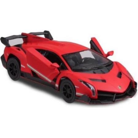 Kinsmart Sportwagen Lamborghini Veneno 1:36 Die-cast Rood