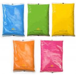 5 x 1kg bulkverpakking (5kg) kleurenpoeder – 5 kleuren