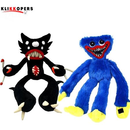 Poppy playtime - 2 in 1 - Blauwe Monster en Killy Willy - Pop - Pluche - Knuffel - Mommy Long Legs knuffel - Kissy Missy