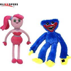Poppy playtime - 2 in 1 - Blauwe Monster en Mommy Long Legs - Pop - Pluche - Knuffel - Mommy Long Legs knuffel - Kissy Missy - Killy Willy