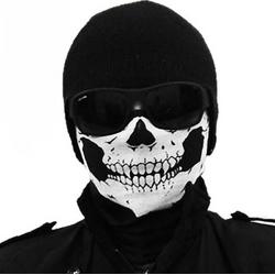 Knaak Doodshoofd schedel masker - Halloween masker - Skull mask - Scream masker - col / sjaal - Motor masker - Motormasker - Skimasker - Motorsjaal - Snowboarden - Universeel