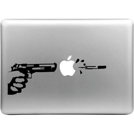 Decoratie sticker Macbook Air / Pro 13-15 inch - Gunshot