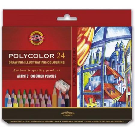 Koh-I-Noor Polycolor Artists set - doos met 24 stuks