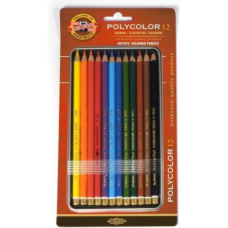 Koh-I-Noor Polycolor set of artists´ coloured pencils 3822 12