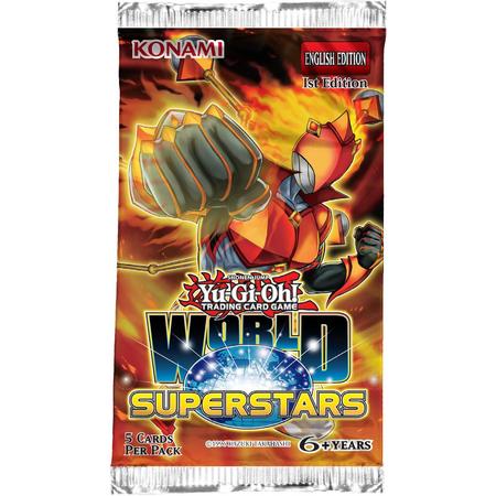 Yu-Gi-Oh! 3 Booster Pakjes World Superstars