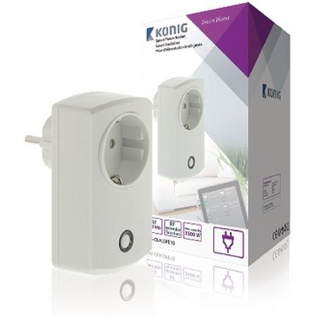 K nig SAS-CLALSPE10 Smart Home Plug-In Stopcontact - Schuko / Typ