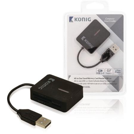 Kaartlezer Multi Card USB 2.0 Zwart