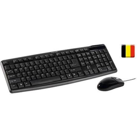 König CSKMCU100BE USB Belgisch Zwart toetsenbord