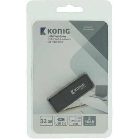 König CSU3FD32GB USB flash drive 32 GB USB Type-A 3.2 Gen 1 (3.1 Gen 1) Zwart