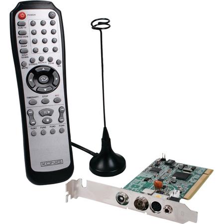 König DVB-T PCI10 PCI DVB-T ontvanger met antenne en afstandsbediening