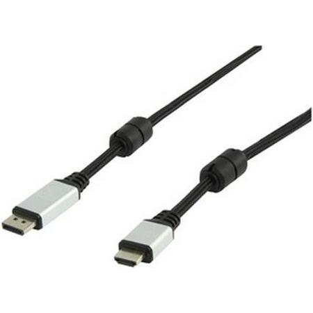 Konig DisplayPort naar HDMI Kabel - 2.5 m - Zwart