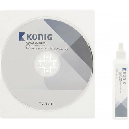 K�nig TVCLC10 CD-Lensreiniger met 20 ml Reinigingsvloeistof