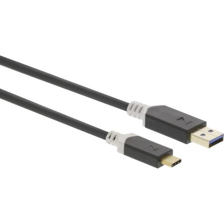 USB 3.1 Kabel USB-C Male - USB A Male 1.00 m Antraciet