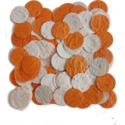 Zaadconfetti van Groei papier - Rondjes Oranje - Koningsdag - Formule 1 - Nederland - Confetti - zaad - papier - bloem