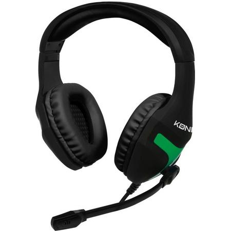 Konix - Gaming Headset -Xbox one - Zwart - Groen