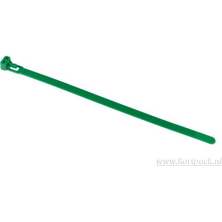 Groene kabelbinders 368 mm lang x 4.8 mm (099.0479)