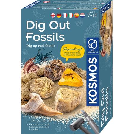 Kosmos Opgravingsspel Dig Out Fossils Junior 13 X 21 Cm 5-delig