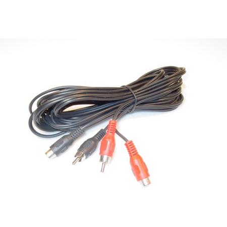 KRAM XA298 audio kabel 5 m 2 x RCA Zwart, Rood