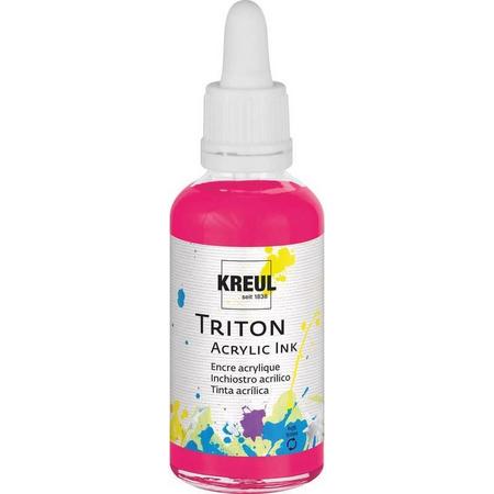 KREUL Acrylinkt TRITON Acrylinkt, fluo roze, 50 ml