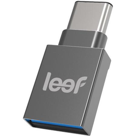Leef Bridge-C 128GB USB 3.0 (3.1 Gen 1) USB-Type-A-aansluiting USB Type-C-connector Grijs USB flash drive