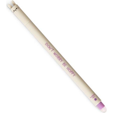Legami Uitwisbare Pen - Konijn - Inktkleur Paars - Navulbaar - Back to School