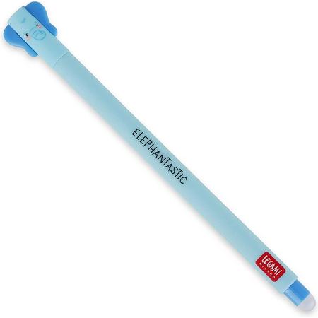 Legami Uitwisbare Pen - Olifant - Inktkleur Blauw - Navulbaar - Back to School