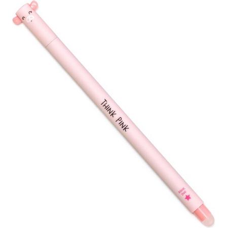 Legami Uitwisbare Pen - Varken- Inktkleur Roze - Navulbaar - Back to School