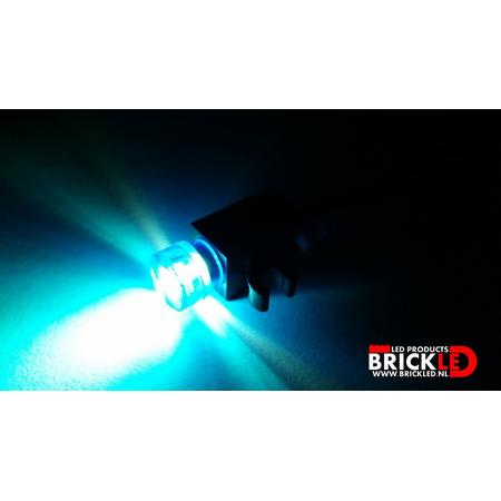 BrickLED 2 x Mini spot - Blauw - Verlichting voor LEGO
