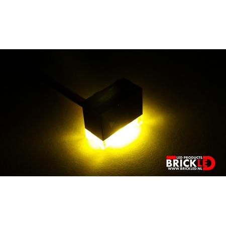 BrickLED 3 x Standaard lampje - Geel