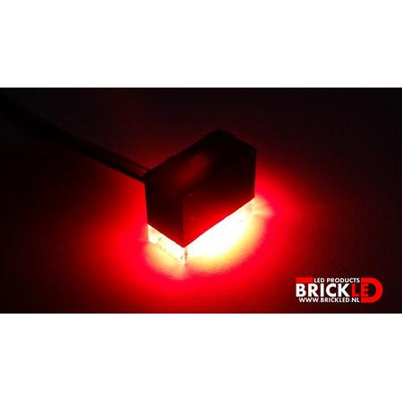 BrickLED 3 x Standaard lampje - Rood