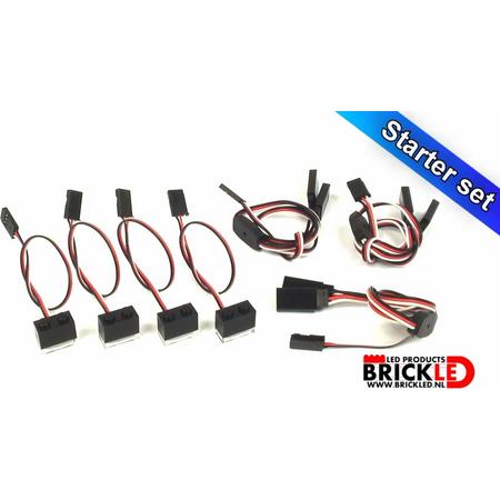 BrickLED Starter set met AA Batterij Blok
