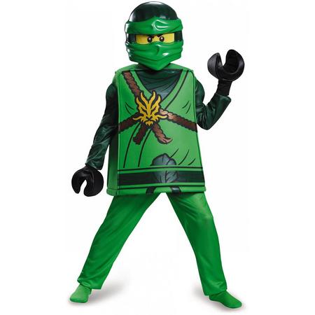 Deluxe Lloyd Ninjago - LEGO  kostuum voor kinderen - Verkleedkleding - Maat 122/128