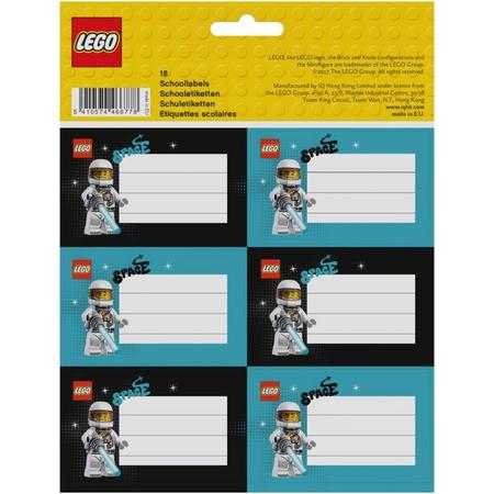 LEGO 466778 Etiketten 3 vel a 6 stuks