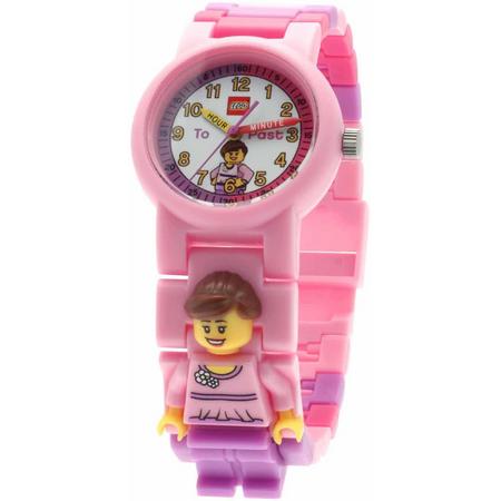 LEGO 8020820 Pink Kids Minifiguur Kinderhorloge
