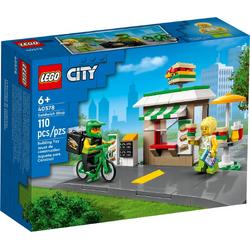 LEGO City - 40578 Sandwich winkel snackbar lego figuur lego fiets hamburgertent exclusief