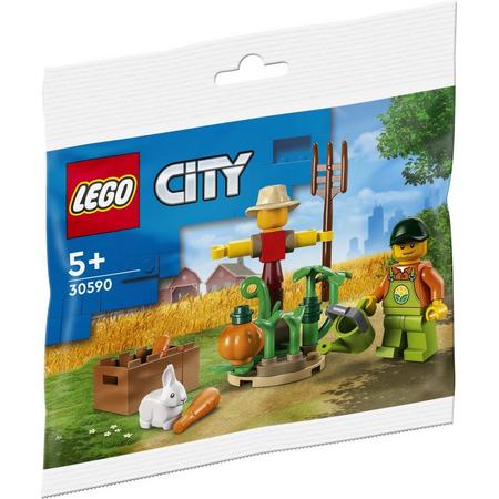LEGO City Boer met vogelverschrikker, konijn en pompoen - polybag