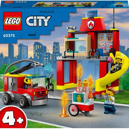 LEGO City De Brandweerkazerne en de Brandweerwagen - 60375