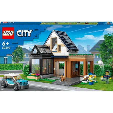 LEGO City Gezinswoning en Elektrische Auto Speelgoed - 60398