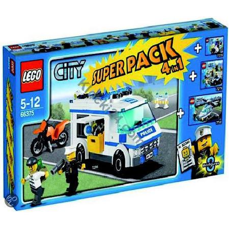LEGO City Politie 4-in-1 Super Pack - 66375