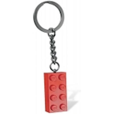 LEGO Classic Sleutelhanger Steen 2x4 Rood