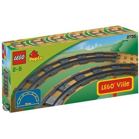LEGO DUPLO Ville Gebogen rails - 2735