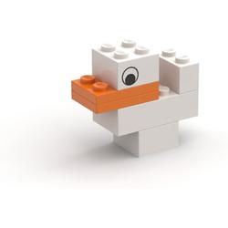 LEGO Duck wit (5 stuks)