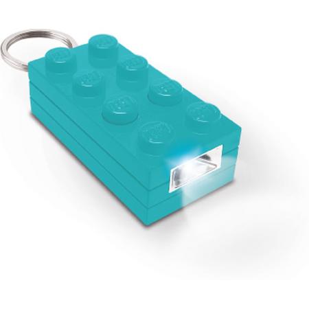 LEGO KE5F Friends Bricklight 2x4 LED licht Sleutelhanger - Azuur Blauw (KE5F-B)